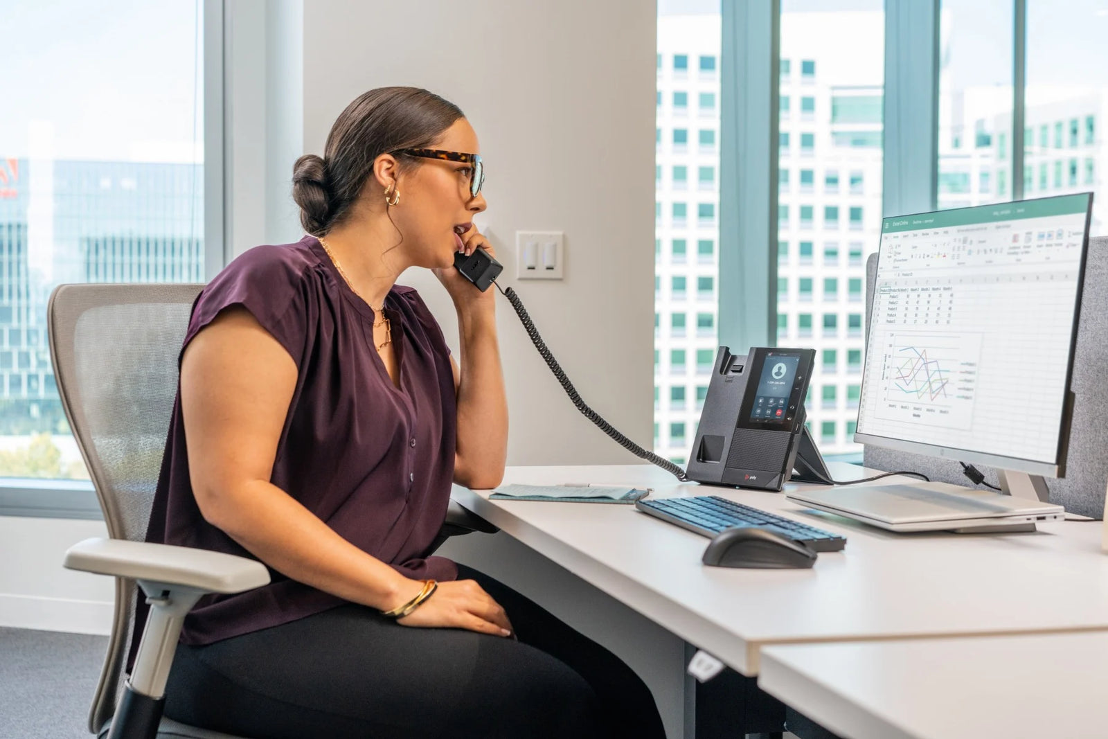 HP Poly CCX 500 Business Media Phone with Open SIP and PoE-enabled | 82Z78AA IP Phone Poly
