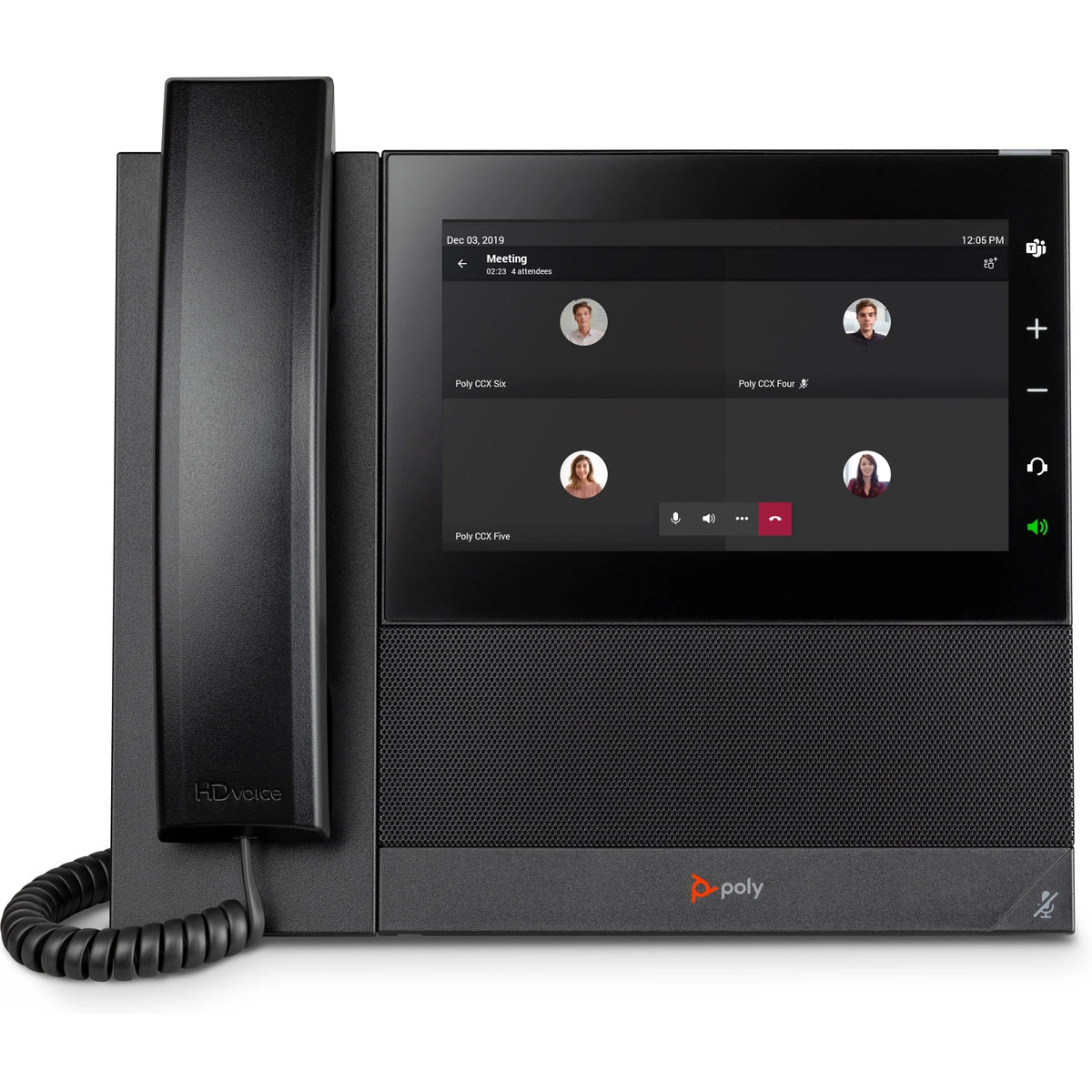 Poly CCX 600 Business Media Phone for Microsoft Teams and PoE-enabled | 82Z84AA Audio Conferencing System Poly