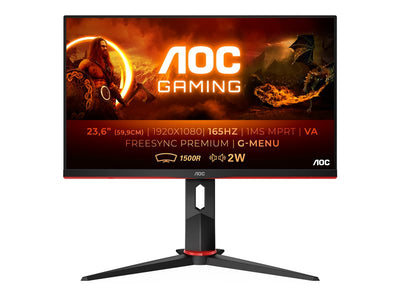 AOC C24G2AE/BK 23.6" IPS 1ms 165Hz Gaming Monitor Gaming Monitor AOC