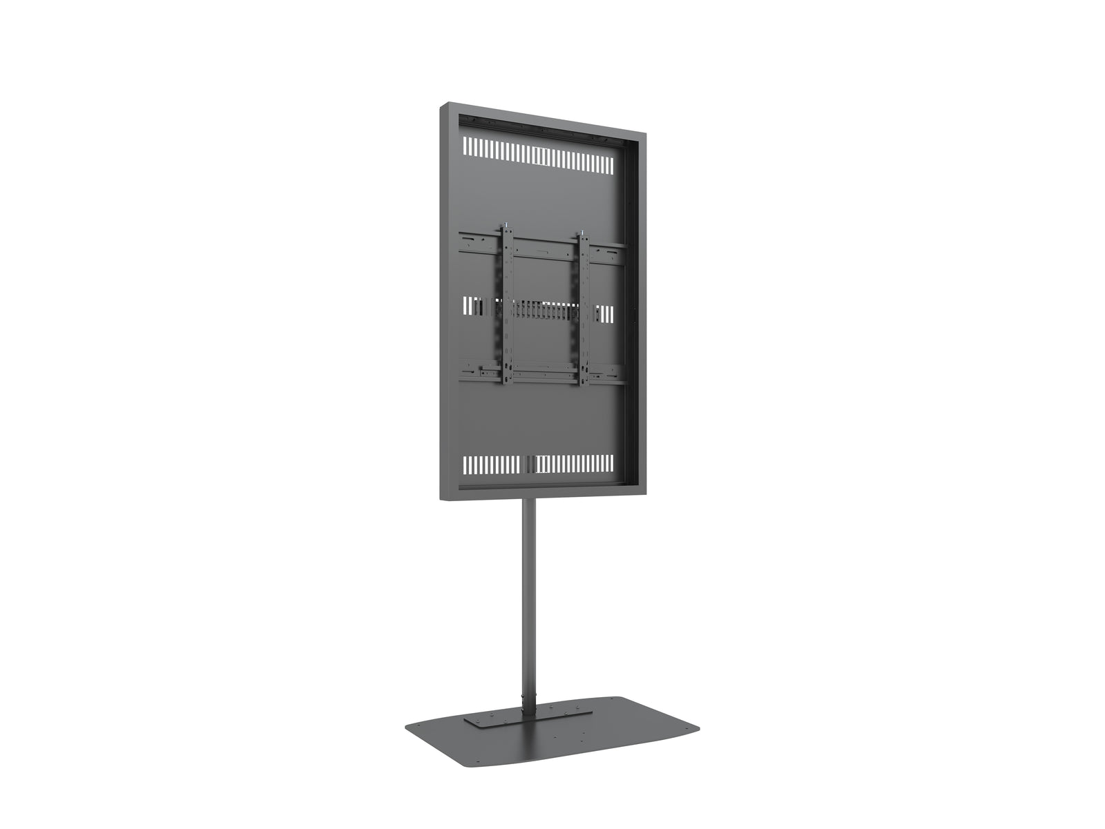 Multibrackets M Pro Series Enclosure 55" Single Pole Floorbase Signage Display Enclosures Multibrackets