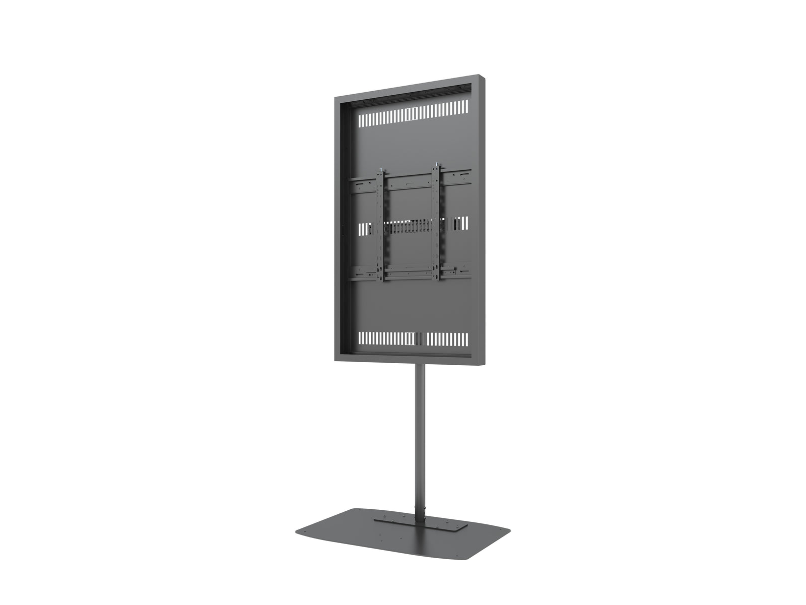 Multibrackets M Pro Series Enclosure 55" Single Pole Floorbase Signage Display Enclosures Multibrackets