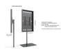Multibrackets M Pro Series Enclosure 55" Single Pole Floorbase Signage Display Enclosures Multibrackets