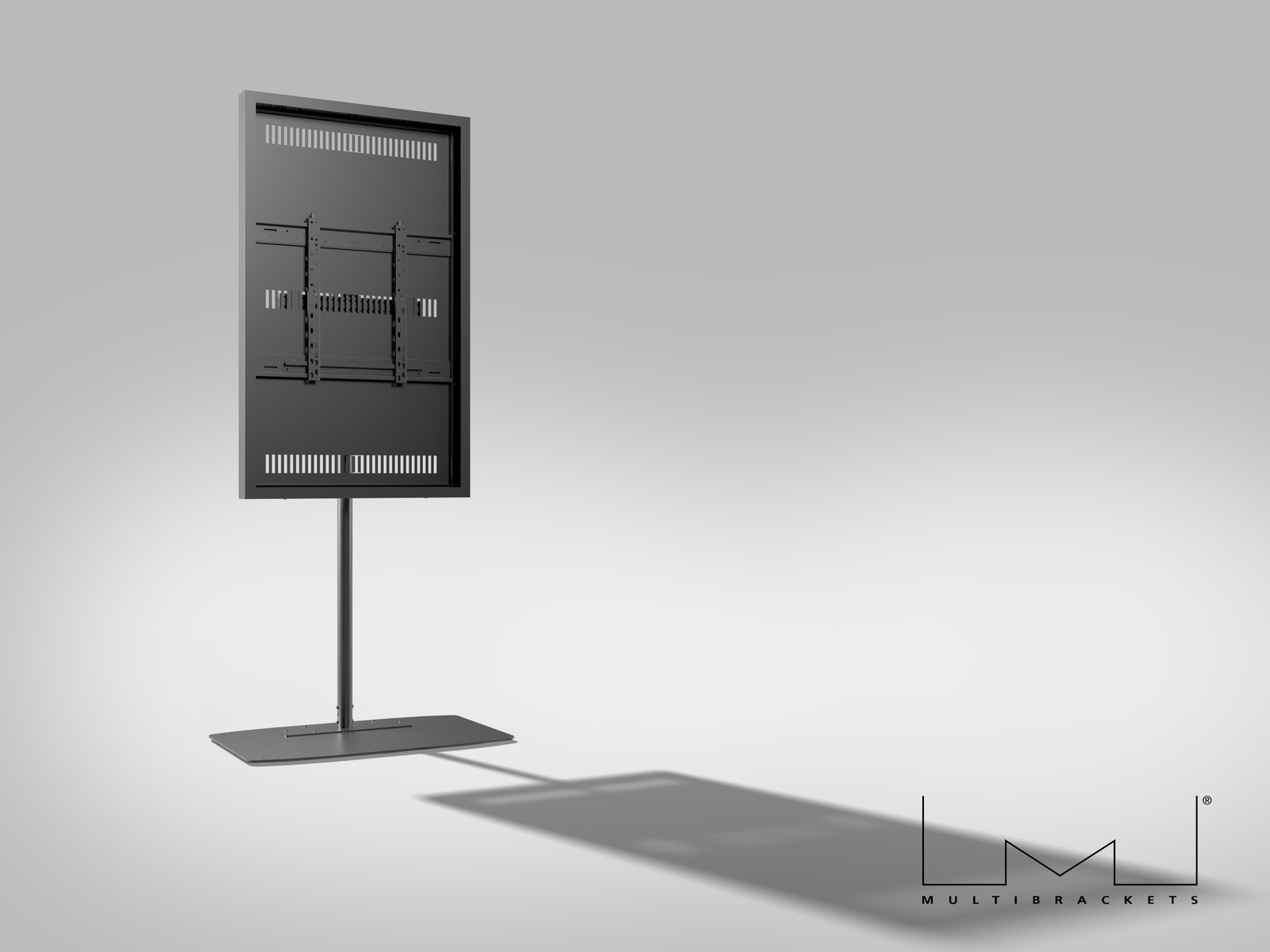 Multibrackets M Pro Series Enclosure 55" Single Pole Floorbase Signage Display Enclosures Multibrackets