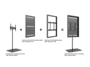 Multibrackets M Pro Series Enclosure 55" Single Pole Floorbase Signage Display Enclosures Multibrackets