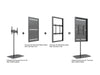 Multibrackets M Pro Series Enclosure 55" Single Pole Floorbase Signage Display Enclosures Multibrackets
