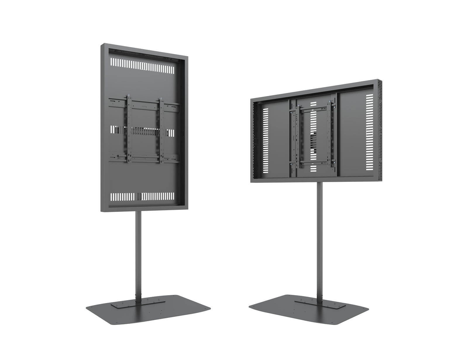 Multibrackets M Pro Series Enclosure 55" Single Pole Floorbase Signage Display Enclosures Multibrackets