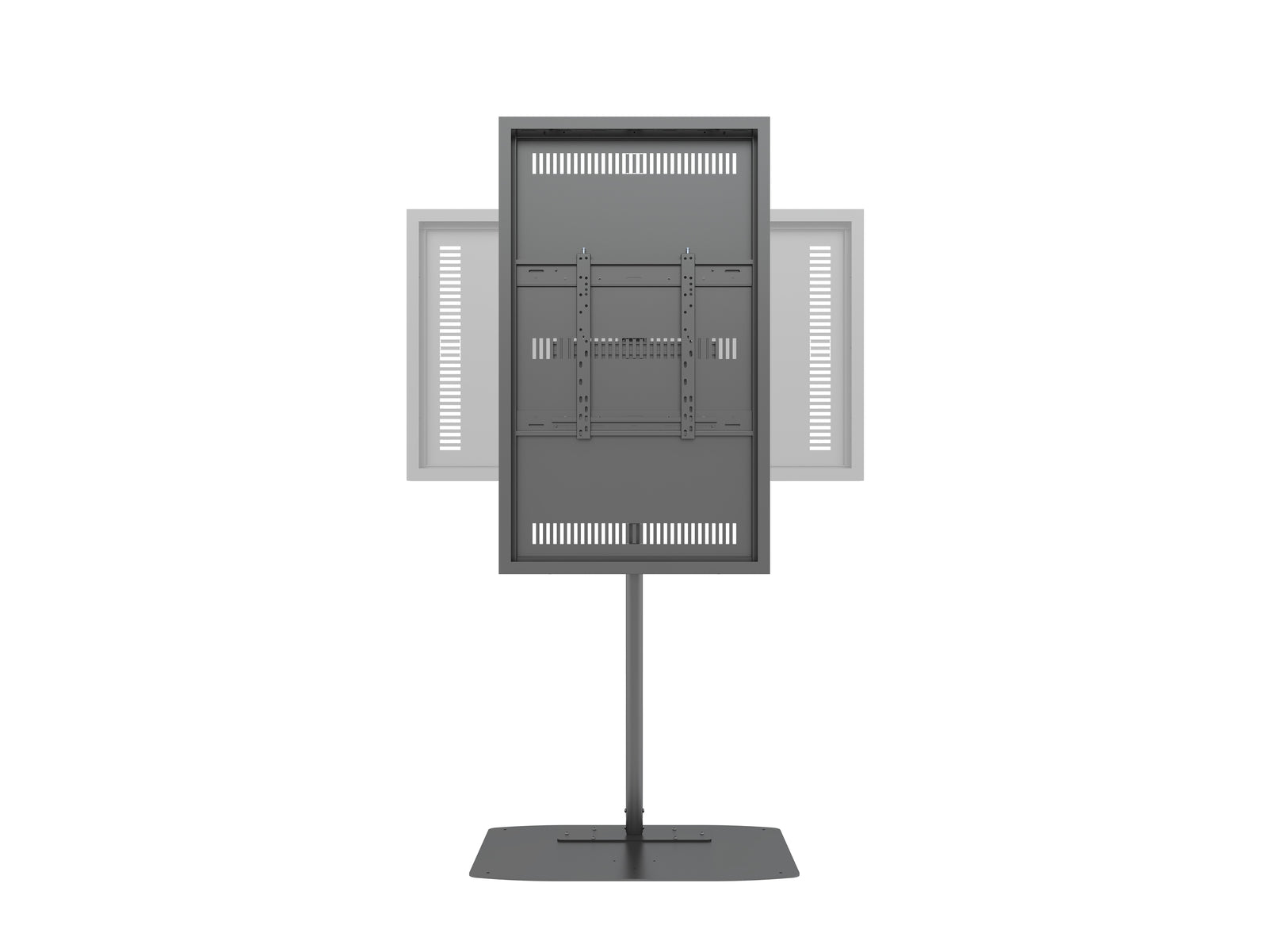 Multibrackets M Pro Series Enclosure 55" Single Pole Floorbase Signage Display Enclosures Multibrackets