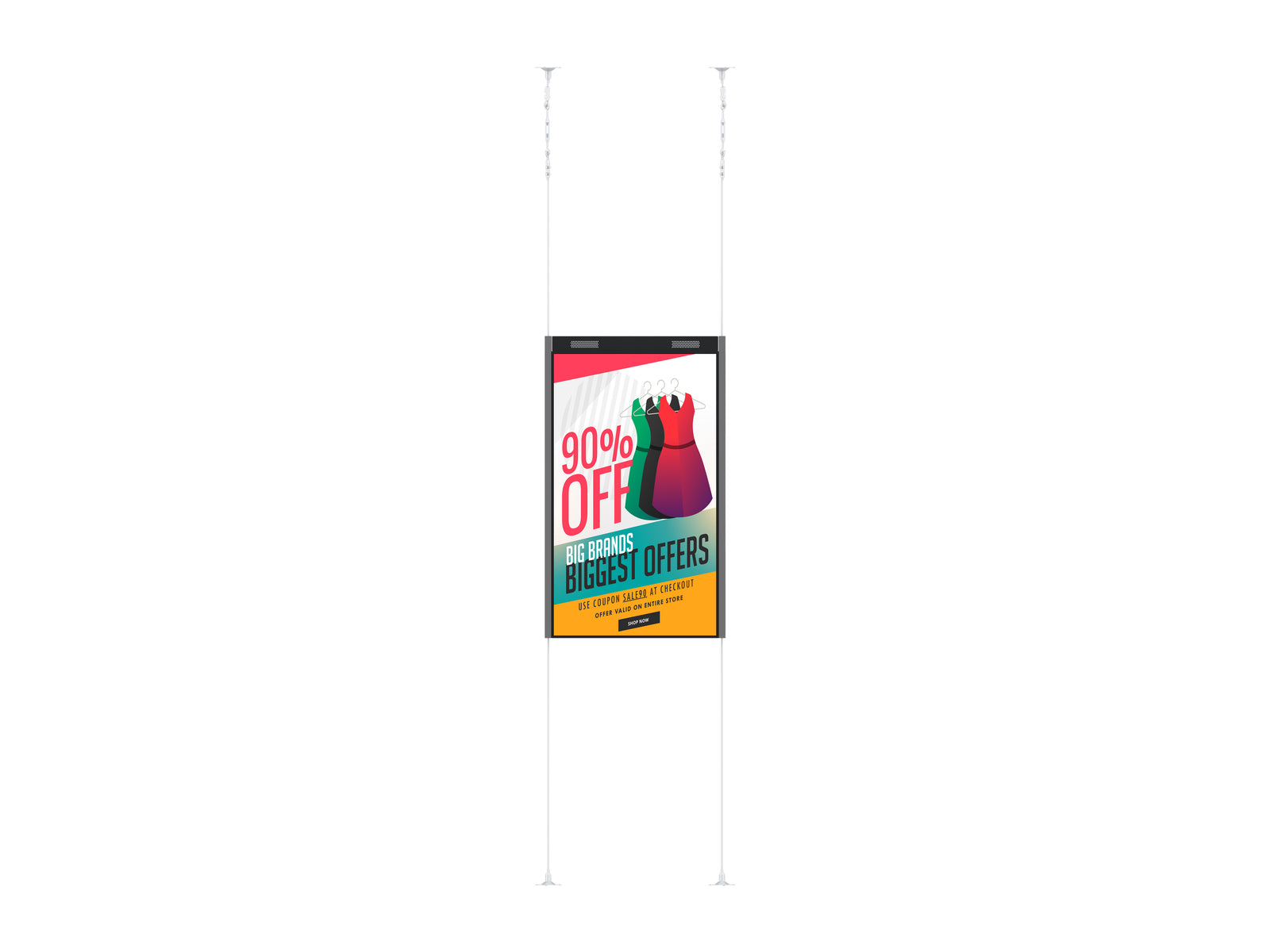 Multibrackets M Floormount Pro OM55N-D/DS Mounting Base For Up To 46" Screens | 7350073737369 Floor Stand Multibrackets