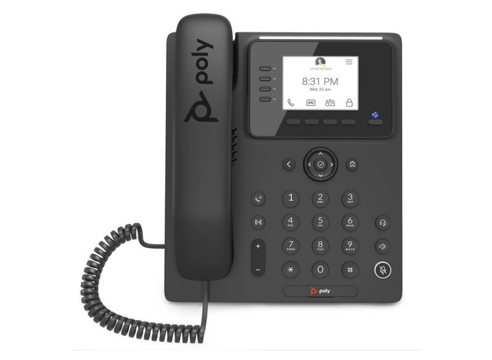 Poly CCX 350 Business Media Phone for Microsoft Teams and PoE-enabled | 848Z7AA#AC3 Audio Conferencing System Poly