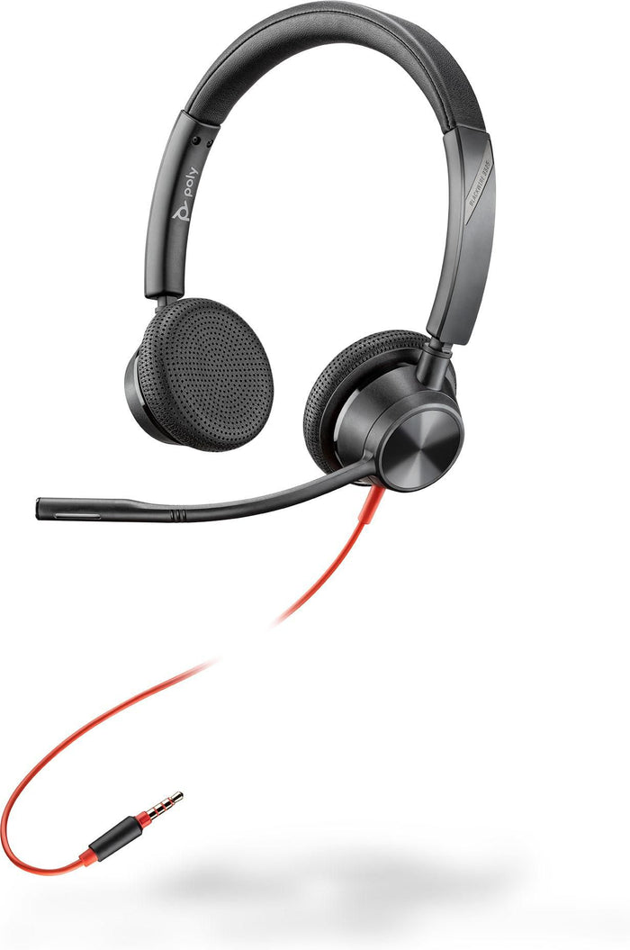 Poly Blackwire 3325 Wired Stereo Headset with 3.5mm Connection | 85R08AA Headset Poly