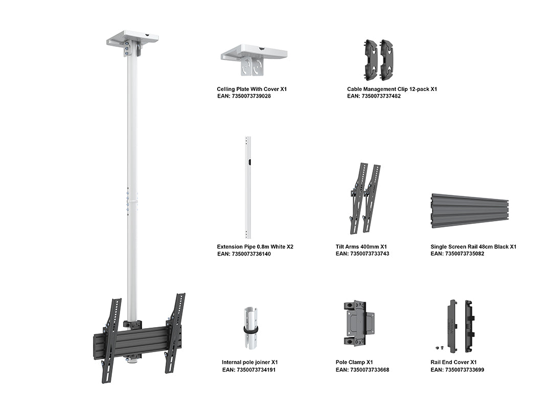 Multibrackets MBC1U Display Ceiling Mount Pro Ceiling Mount Bracket Multibrackets