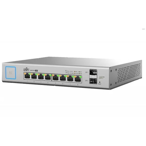 Ubiquiti US-8-150W 8-Port, Layer 2 PoE Switch With a Fanless Cooling System