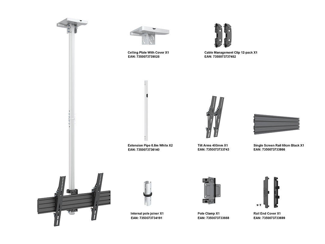 Multibrackets MBC1U Display Ceiling Mount Pro Ceiling Mount Bracket Multibrackets