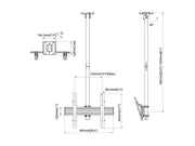 Multibrackets MBC1U Display Ceiling Mount Pro Ceiling Mount Bracket Multibrackets