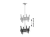 Multibrackets MBC1UX2 Display Ceiling Mount Pro - White Ceiling Mount Bracket Multibrackets
