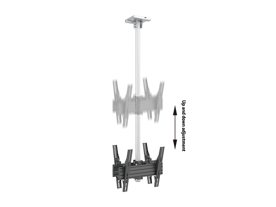 Multibrackets MBC1UX2 Display Ceiling Mount Pro - White Ceiling Mount Bracket Multibrackets