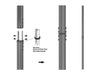 Multibrackets MBC1UX2 Display Ceiling Mount Pro - White Ceiling Mount Bracket Multibrackets