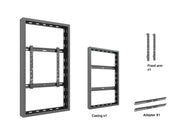 Multibrackets M Pro Series Enclosure 49" High Brightness Wall Medium Black Signage Display Enclosures Multibrackets