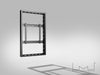 Multibrackets M Pro Series Enclosure 49" High Brightness Wall Medium Black Signage Display Enclosures Multibrackets