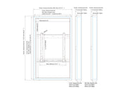 Multibrackets M Pro Series Enclosure 49" High Brightness Wall Medium Black Signage Display Enclosures Multibrackets