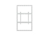 Multibrackets M Pro Series Enclosure 55" High Brightness Wall Medium White Signage Display Enclosures Multibrackets
