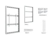 Multibrackets M Pro Series Enclosure 55" High Brightness Wall Medium White Signage Display Enclosures Multibrackets