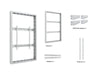 Multibrackets M Pro Series Enclosure 55" High Brightness Wall Medium White Signage Display Enclosures Multibrackets