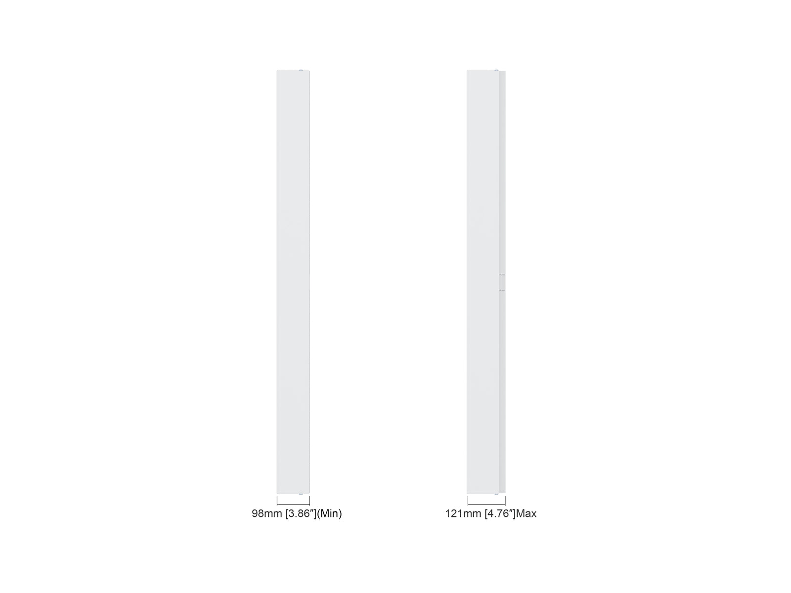 Multibrackets M Pro Series Enclosure 55" High Brightness Wall Medium White Signage Display Enclosures Multibrackets