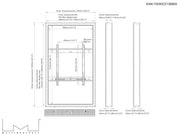 Multibrackets M Pro Series Enclosure 55" High Brightness Wall Medium White Signage Display Enclosures Multibrackets