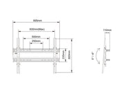 Multibrackets M Pro Series Dual Pole Bracket - 800X600 Wall Mount Bracket Multibrackets