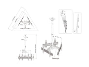 Multibrackets MBC3UHD Display Ceiling Mount Pro Ceiling Mount Bracket Multibrackets