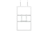 Multibrackets M Pro Series Enclosure 43" Wire Medium B2B White Signage Display Enclosures Multibrackets
