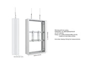 Multibrackets M Pro Series Enclosure 43" Wire Medium B2B White Signage Display Enclosures Multibrackets