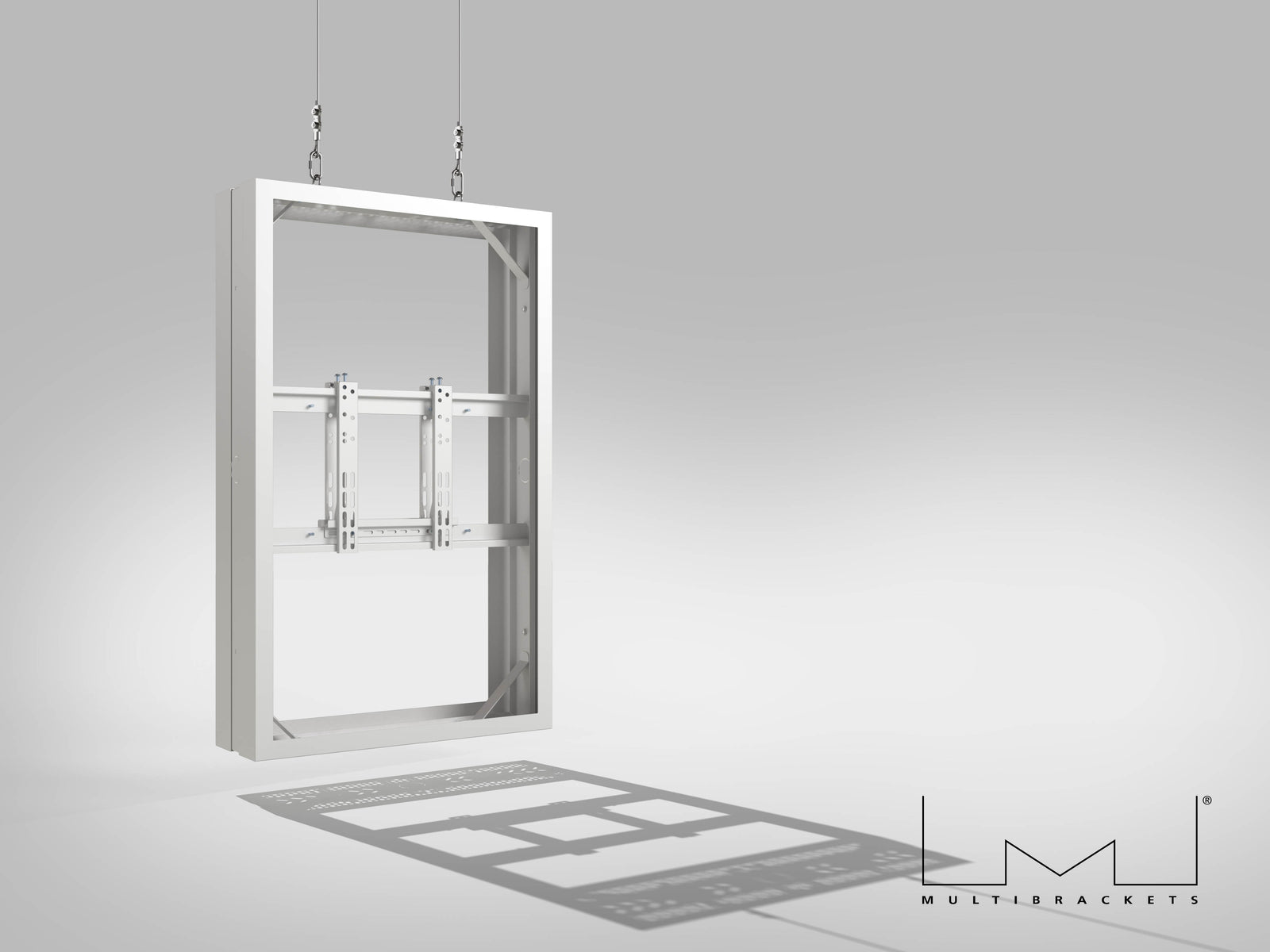 Multibrackets M Pro Series Enclosure 43" Wire Medium B2B White Signage Display Enclosures Multibrackets