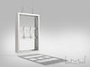 Multibrackets M Pro Series Enclosure 43" Wire Medium B2B White Signage Display Enclosures Multibrackets