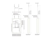 Multibrackets M Pro Series Enclosure 43" Wire Medium B2B White Signage Display Enclosures Multibrackets