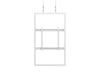 Multibrackets M Pro Series Enclosure 55" Wire Medium B2B White Signage Display Enclosures Multibrackets