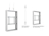 Multibrackets M Pro Series Enclosure 55" Wire Medium B2B White Signage Display Enclosures Multibrackets