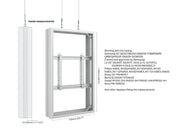 Multibrackets M Pro Series Enclosure 55" Wire Medium B2B White Signage Display Enclosures Multibrackets