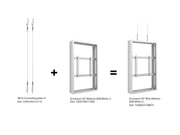 Multibrackets M Pro Series Enclosure 55" Wire Medium B2B White Signage Display Enclosures Multibrackets