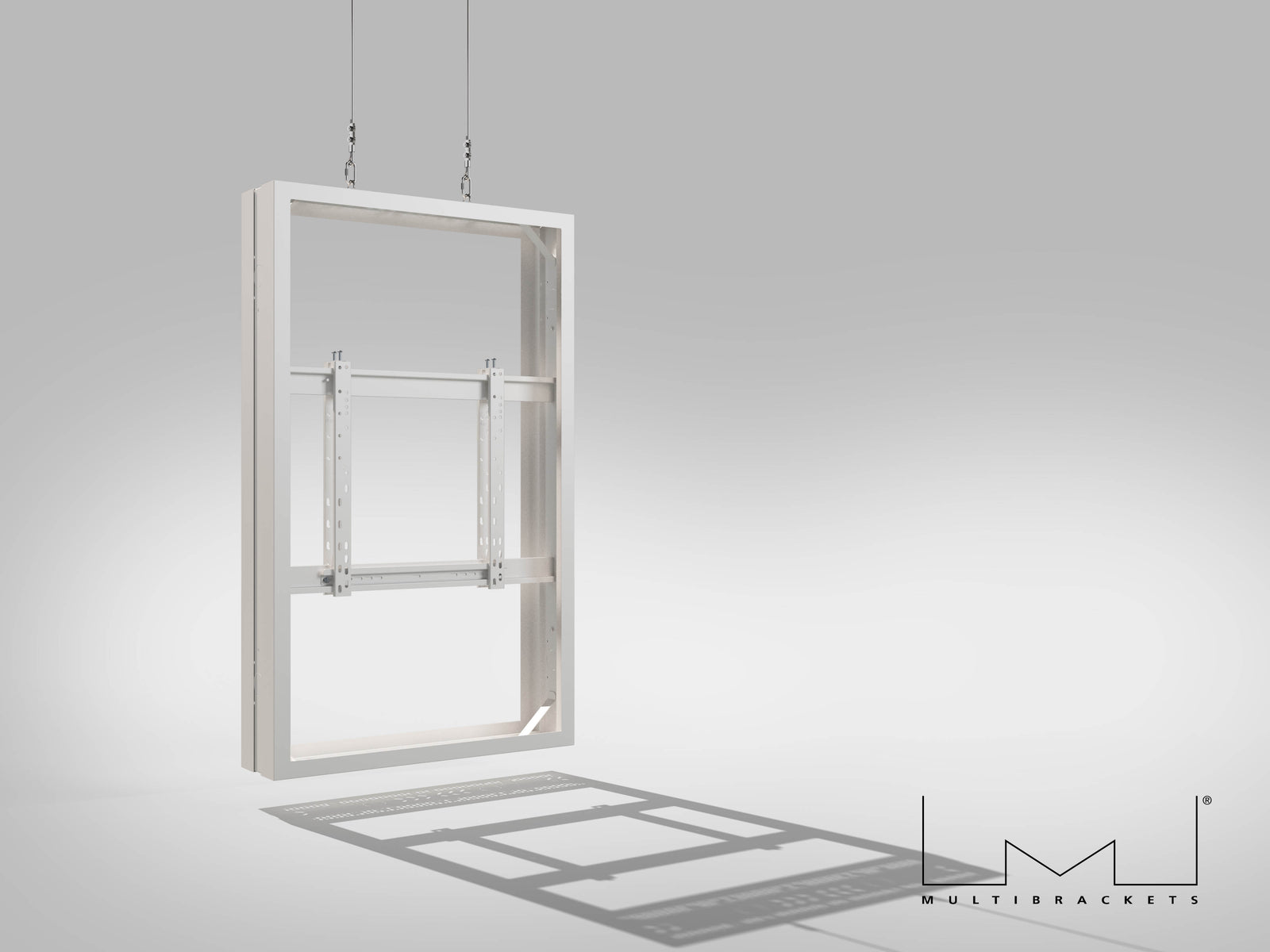 Multibrackets M Pro Series Enclosure 55" Wire Medium B2B White Signage Display Enclosures Multibrackets