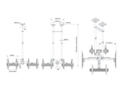 Multibrackets MBC4UHD Display Ceiling Mount Pro Ceiling Mount Bracket Multibrackets