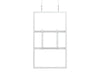 Multibrackets M Pro Series Enclosure 65" Wire Medium B2B White Signage Display Enclosures Multibrackets