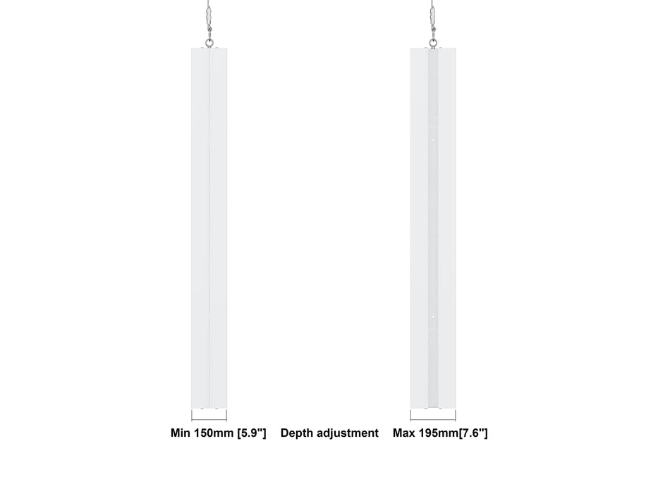 Multibrackets M Pro Series Enclosure 65" Wire Medium B2B White Signage Display Enclosures Multibrackets