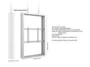 Multibrackets M Pro Series Enclosure 65" Wire Medium B2B White Signage Display Enclosures Multibrackets