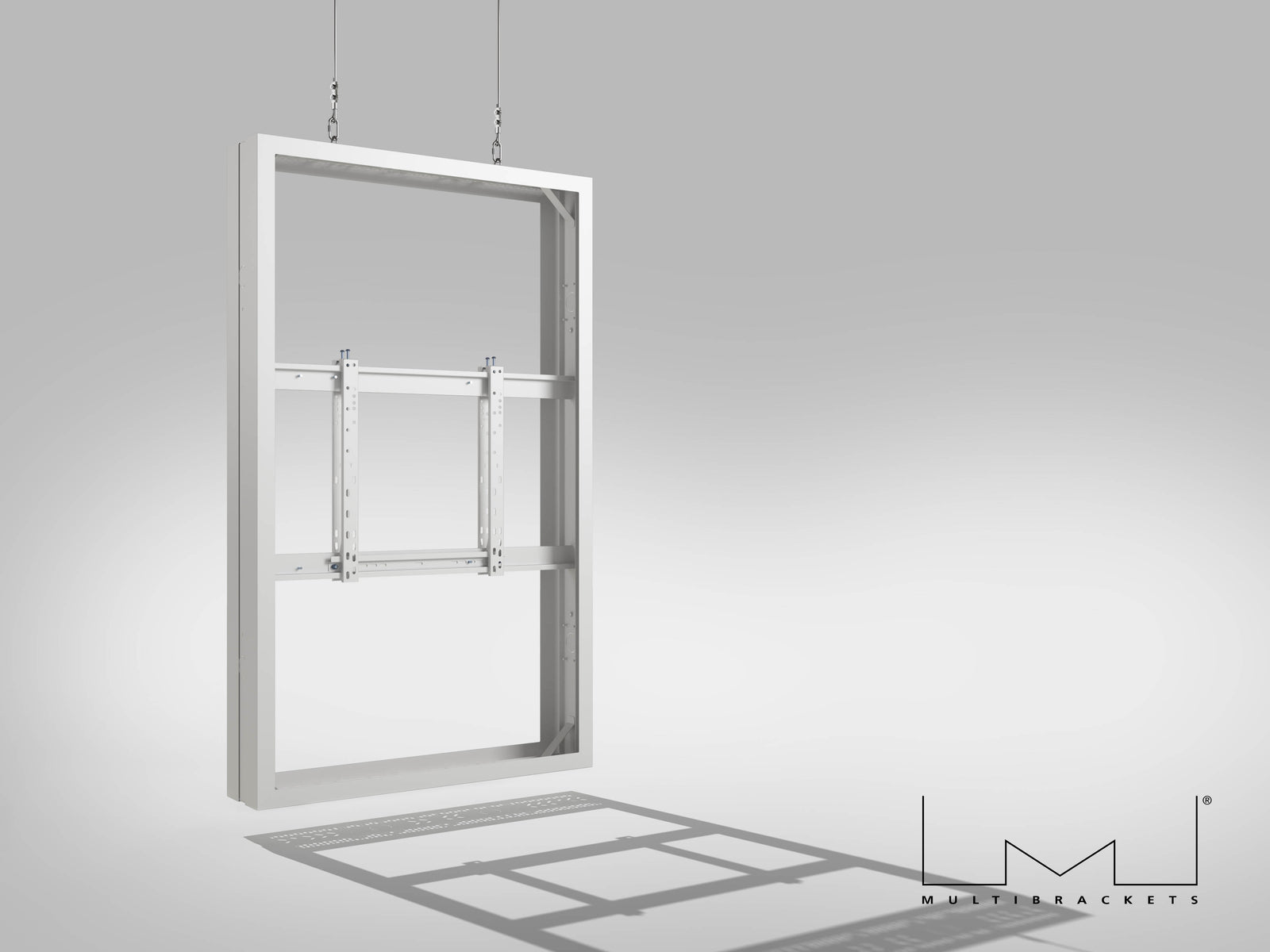 Multibrackets M Pro Series Enclosure 65" Wire Medium B2B White Signage Display Enclosures Multibrackets