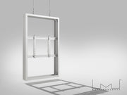 Multibrackets M Pro Series Enclosure 65" Wire Medium B2B White Signage Display Enclosures Multibrackets