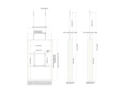 Multibrackets M Pro Series Enclosure 65" Wire Medium B2B White Signage Display Enclosures Multibrackets
