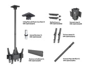 Multibrackets 32"-75" -1.5m Pole Back-To-Back Display Ceiling Mount Pro Ceiling Mount Bracket Multibrackets