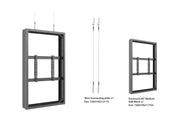 Multibrackets M Pro Series Enclosure 65" Wire Medium B2B Black Signage Display Enclosures Multibrackets